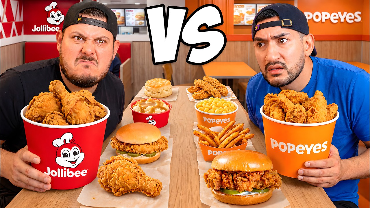 Jollibee ЛУЧШЕ, чем Popeyes? Мы выяснили...