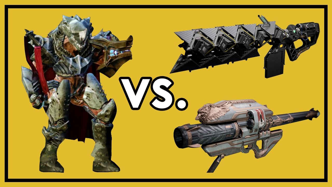 Destiny Rise of Iron: Sleeper, Spindle & Ghorn vs. Warpriest & Golgoroth - Damage Comparison