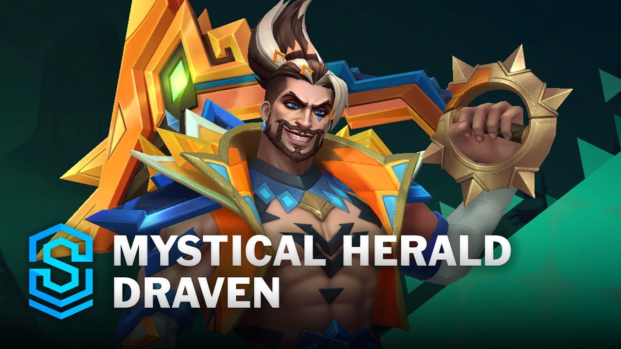 Mystical Herald Draven Wild Rift Skin Spotlight