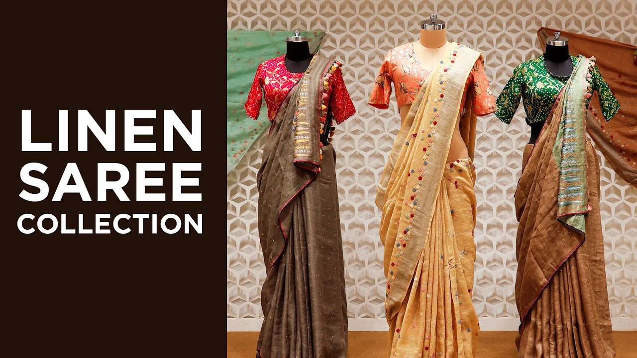 Shop Linen Saree Collection Via G3+ Video Calling Service