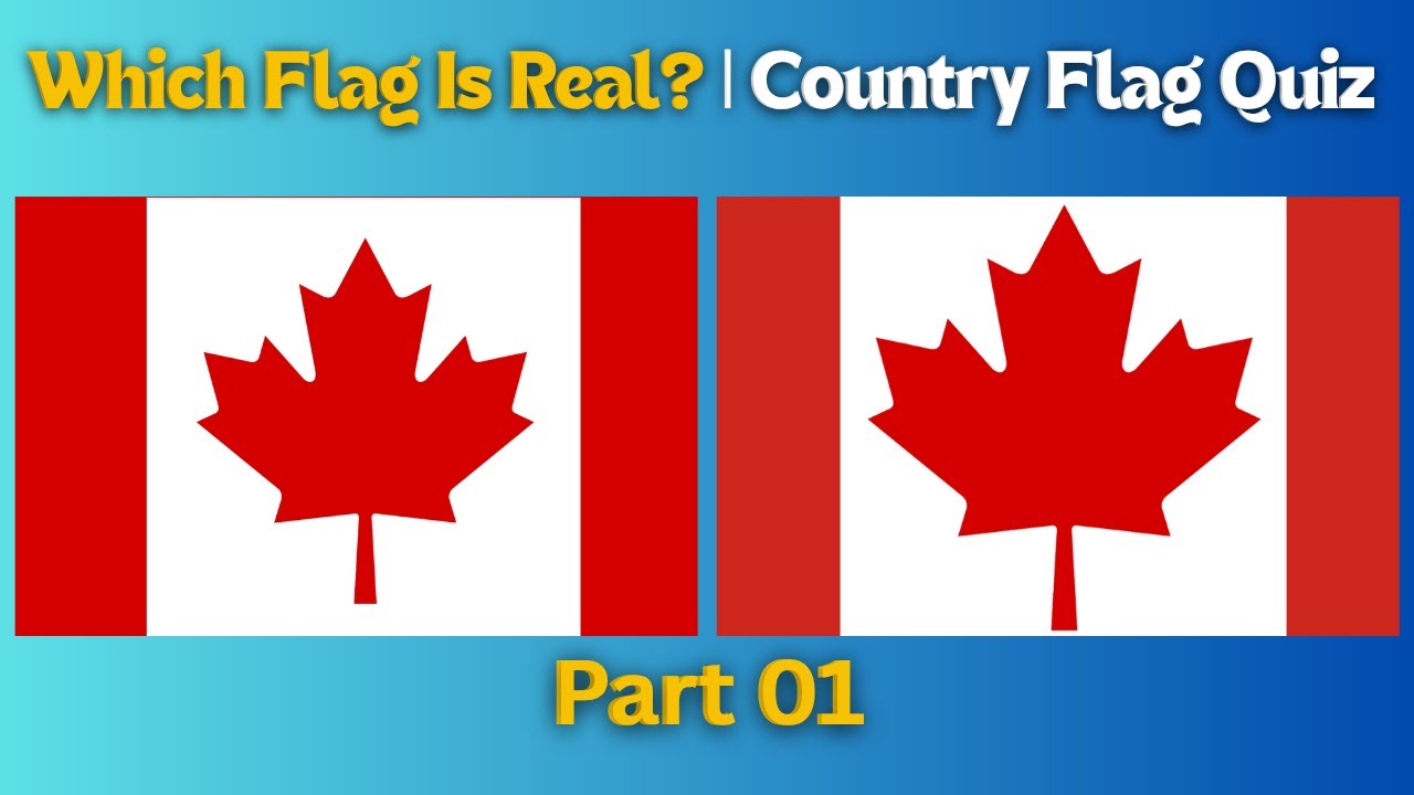 Which Flag Is Real? | Country Flag Quiz Part 01