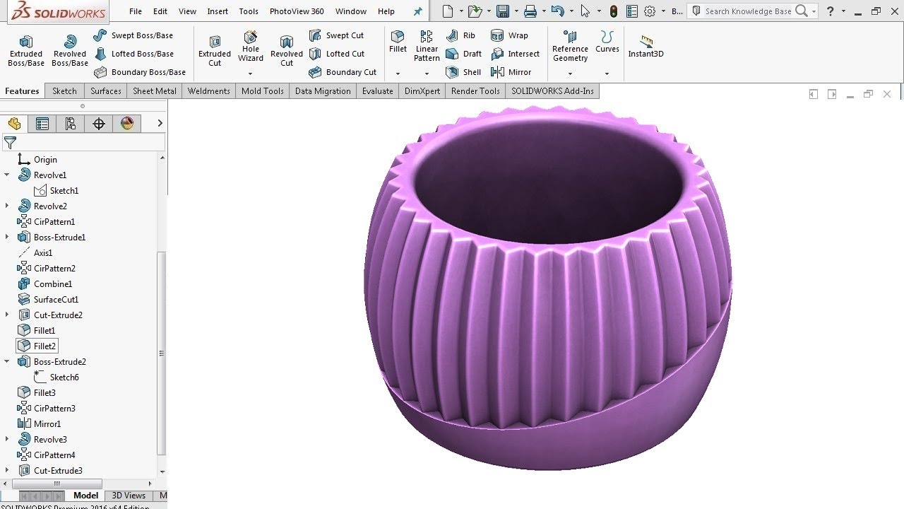 3D Printing Vase - Solidworks Tutorial