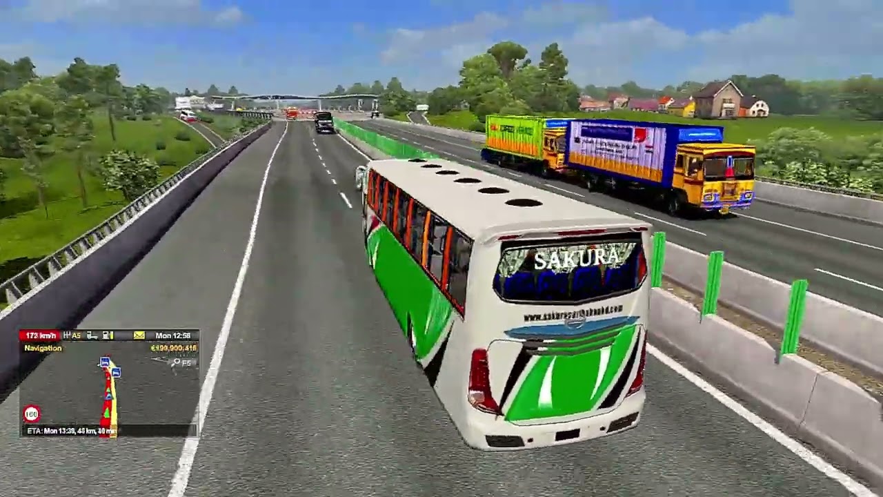 Bangladesh Sakura Bus Ride 🚌 | Barisal To Dhaka | Part:4 | ETS2 Pro BD Map | Abdur Rahaman