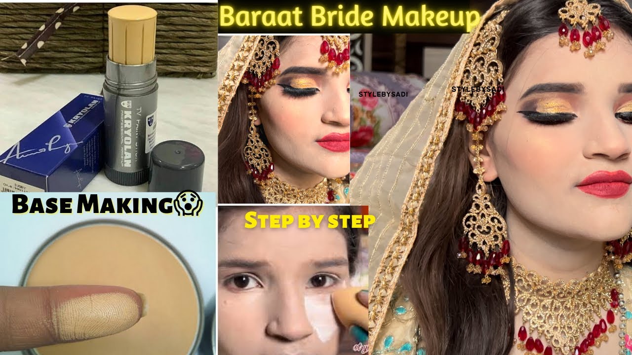 Bridal base mixing || How to do Fair makeup on dark skin || Base bnane ka tarika ||