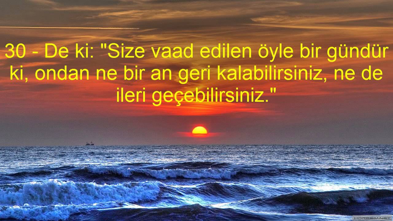 34 SEBE SURESİ VE MEALİ KABE İMAMI MAHİR HOCA