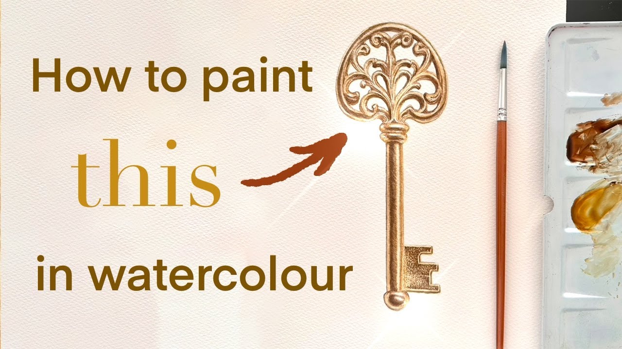 How To Paint Gold in Watercolour