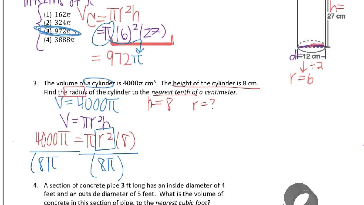 9-1 volume of solids, composites, cavalieri's principle