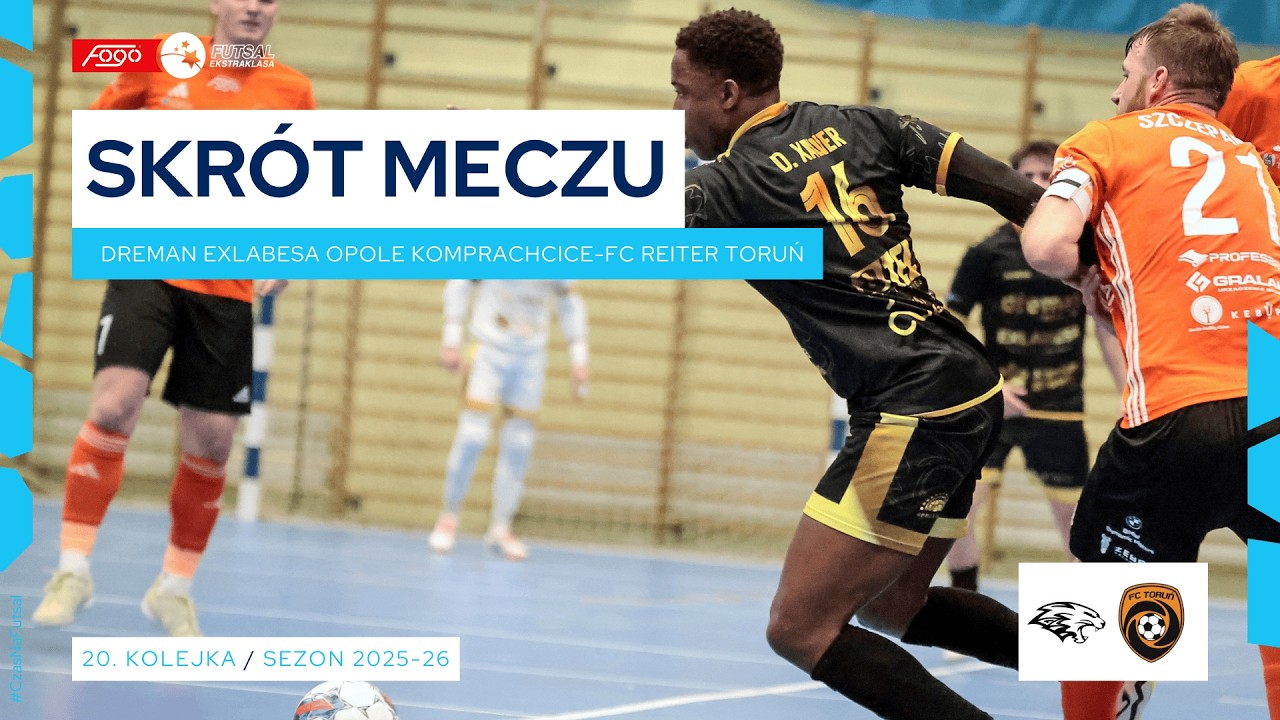 Dreman Exlabesa Opole Komprachcice - FC Reiter Toruń 5:2 SKRÓT 20. kolejka (2025/26)