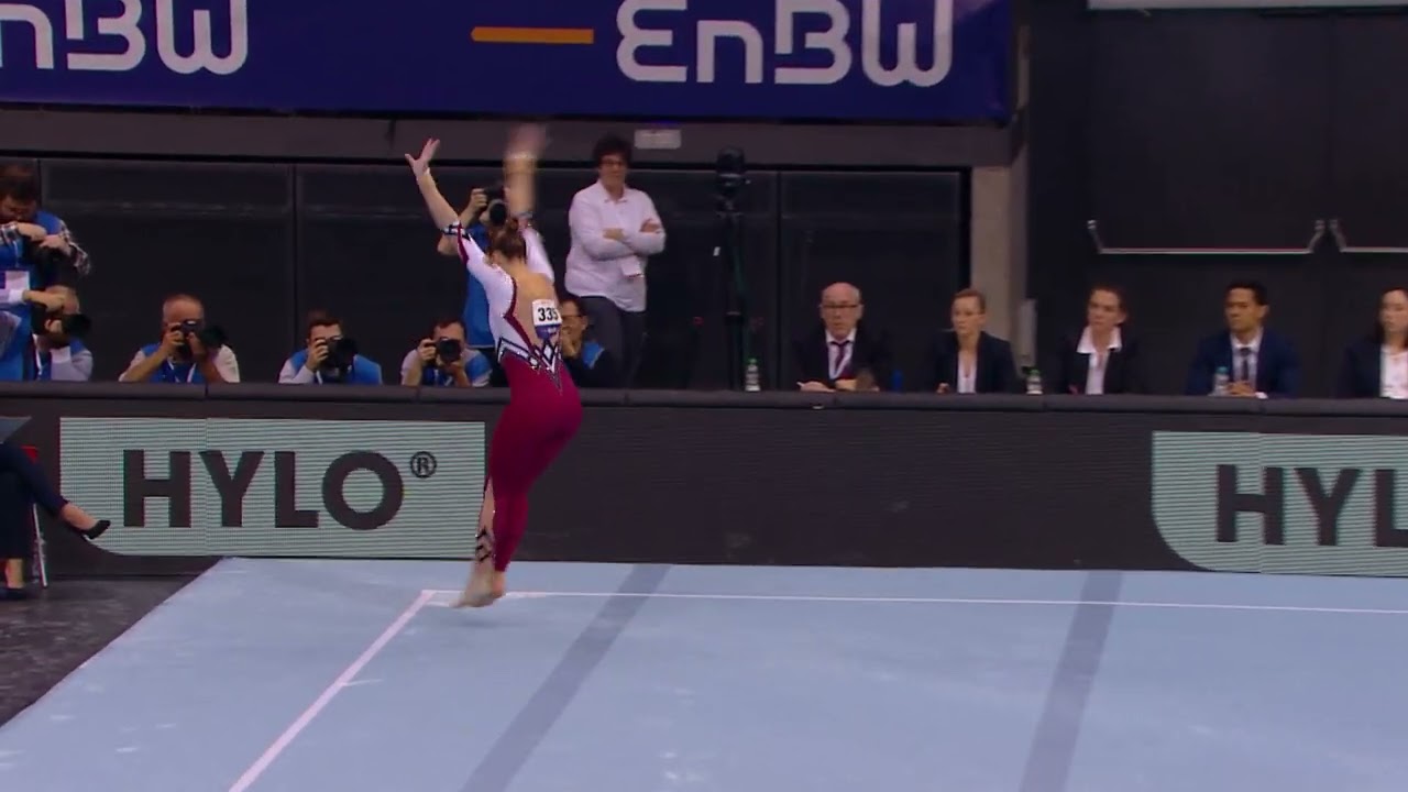Sarah Voss GER Boden - EnBW DTB Pokal 2023 - Mixed Cup Stuttgart - Turnen