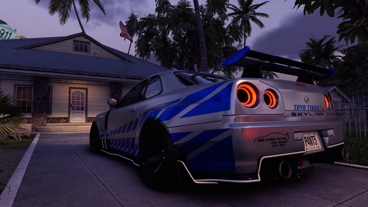 I Remade Paul Walker’s Nissan Skyline GTR R34 In The Crew Motorfest