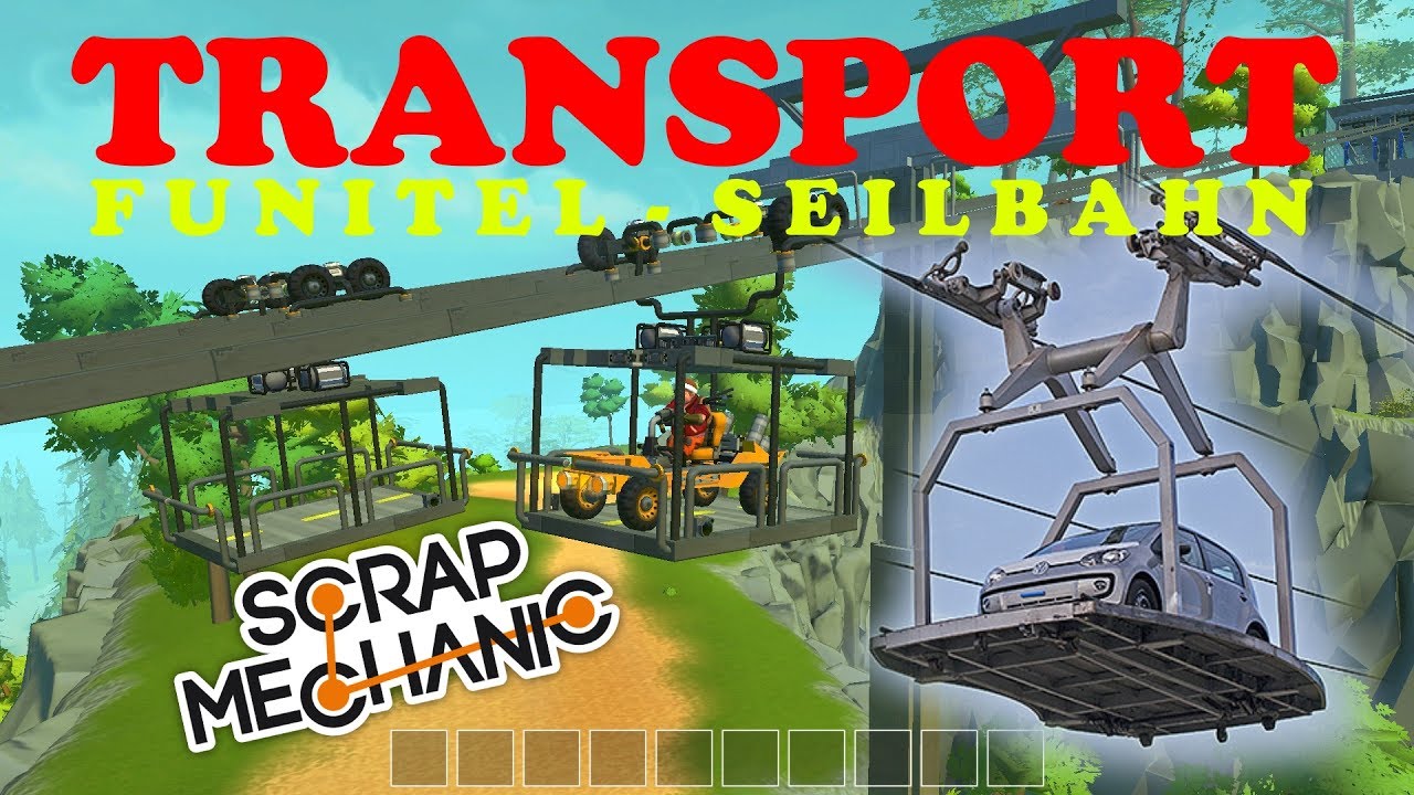 Scrap MECHANIC | Transport FUNITEL-SEILBAHN für Fahrzeuge / Autos! | + Download + Testfahrzeug