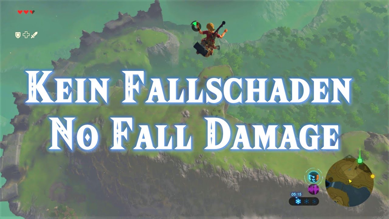 Kein Fallschaden - Cancel Fall Damage - Zelda Breath of the Wild - Glitch - Deutsch