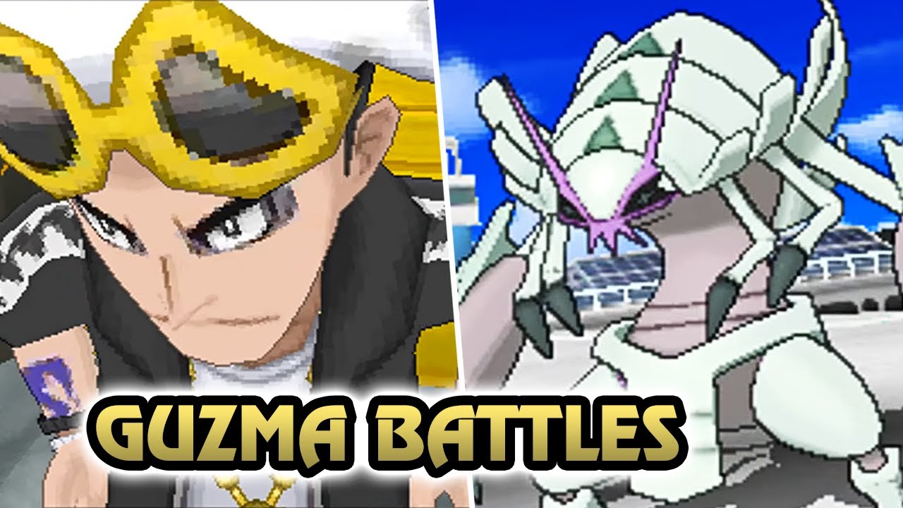 Pokémon Sun and Moon - All Guzma Battles (HQ)