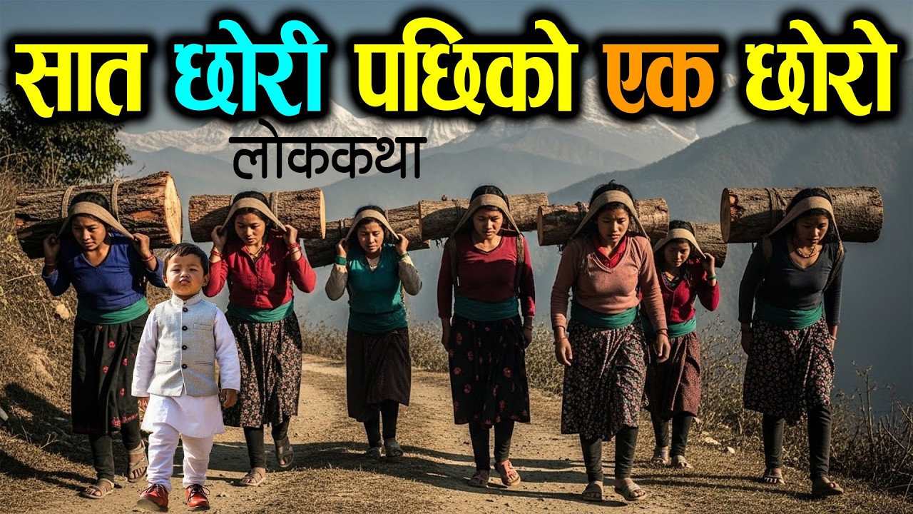 सात छोरी पछिको एक छोरो [CHHORI PACHHI KO CHHORO] Lok Katha Nepali / Folk Tales Nepali / Nepali Katha