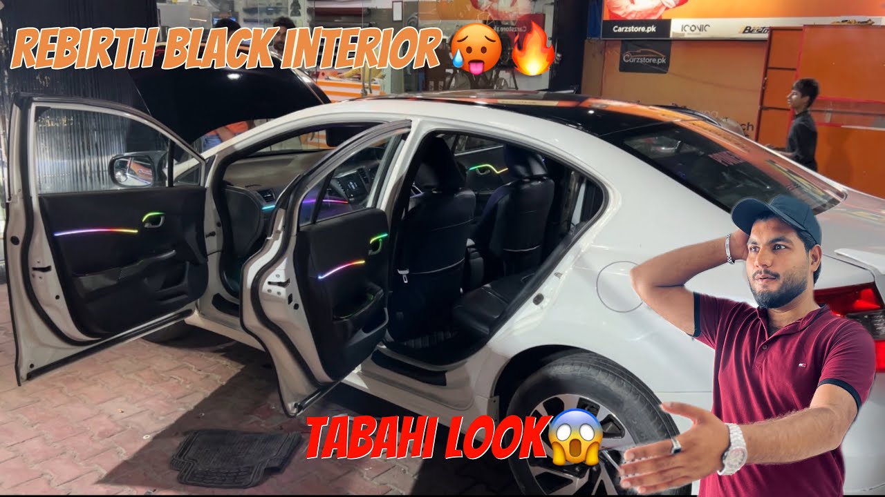 Civic rebirth interior black😱Tabahi look!!!🔥 Done by carzstore.pk✅