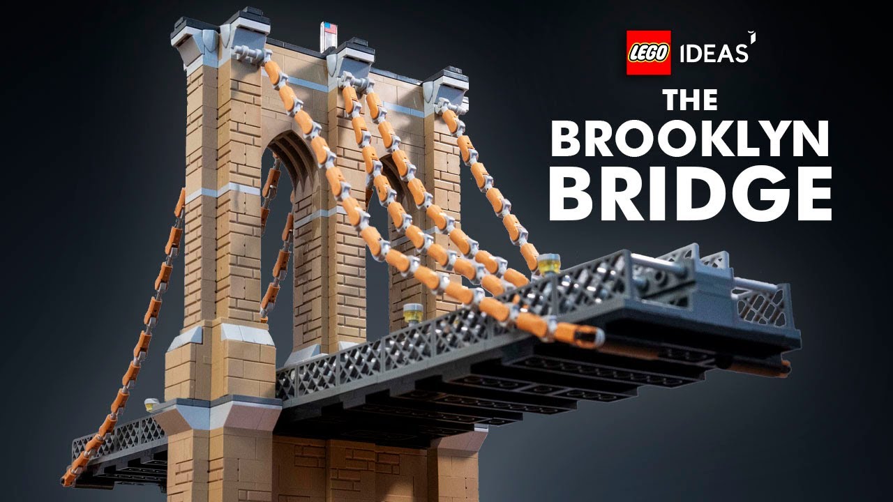 Building the Brooklyn Bridge in #lego