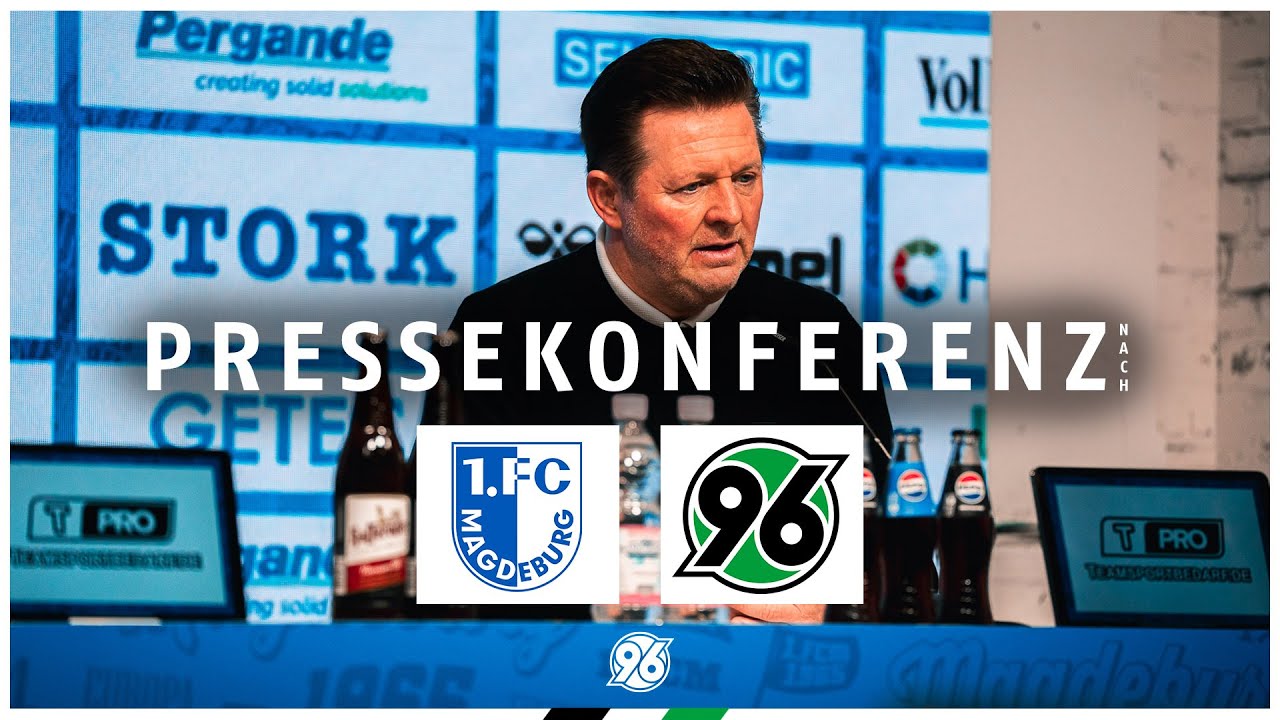 PK nach dem Spiel | 1. FC Magdeburg - Hannover 96