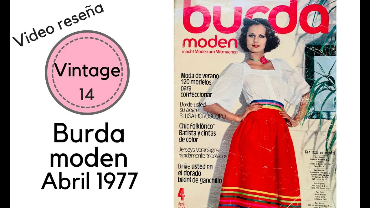 Revista Burda abril 1977