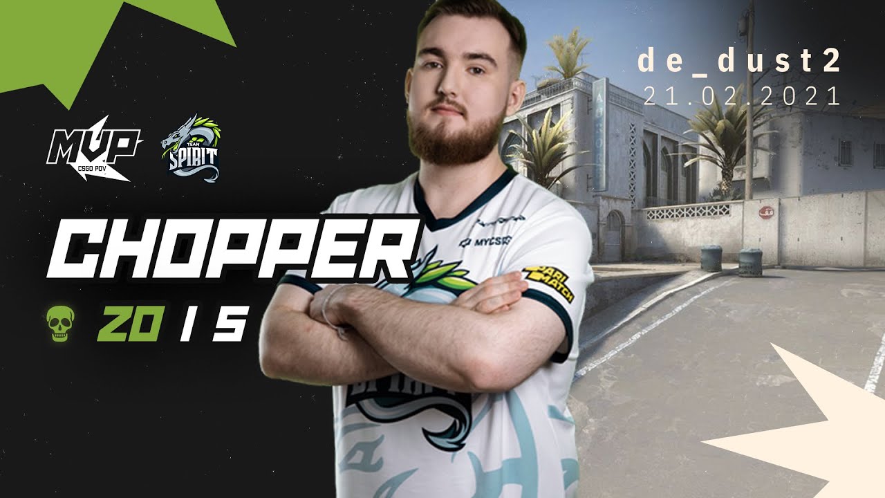 MVP CSGO POV: Spirit chopper (20/5) vs Astralis (de_dust2) @ IEM Katowice 2021