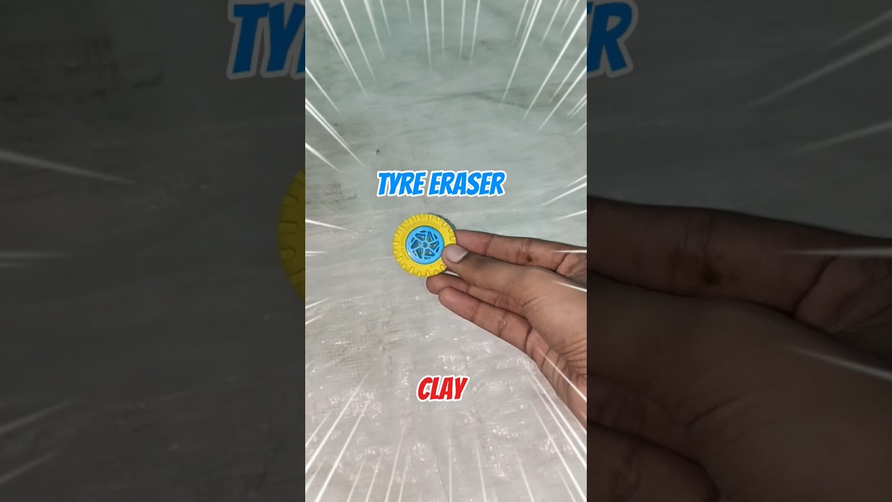 I made a clay from tyre eraser 🤯😱 