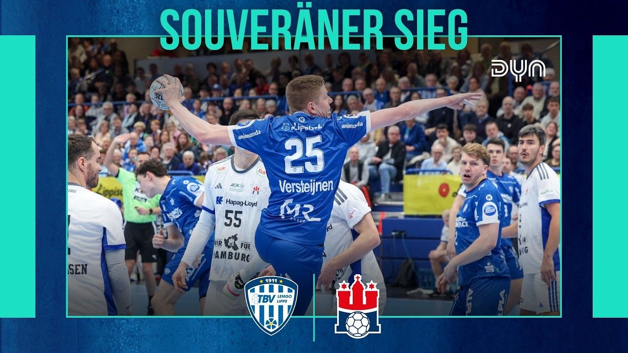 Highlights: TBV Lemgo Lippe - HSV Hamburg (Saison 2025/26) DAIKIN HBL | Dyn Handball