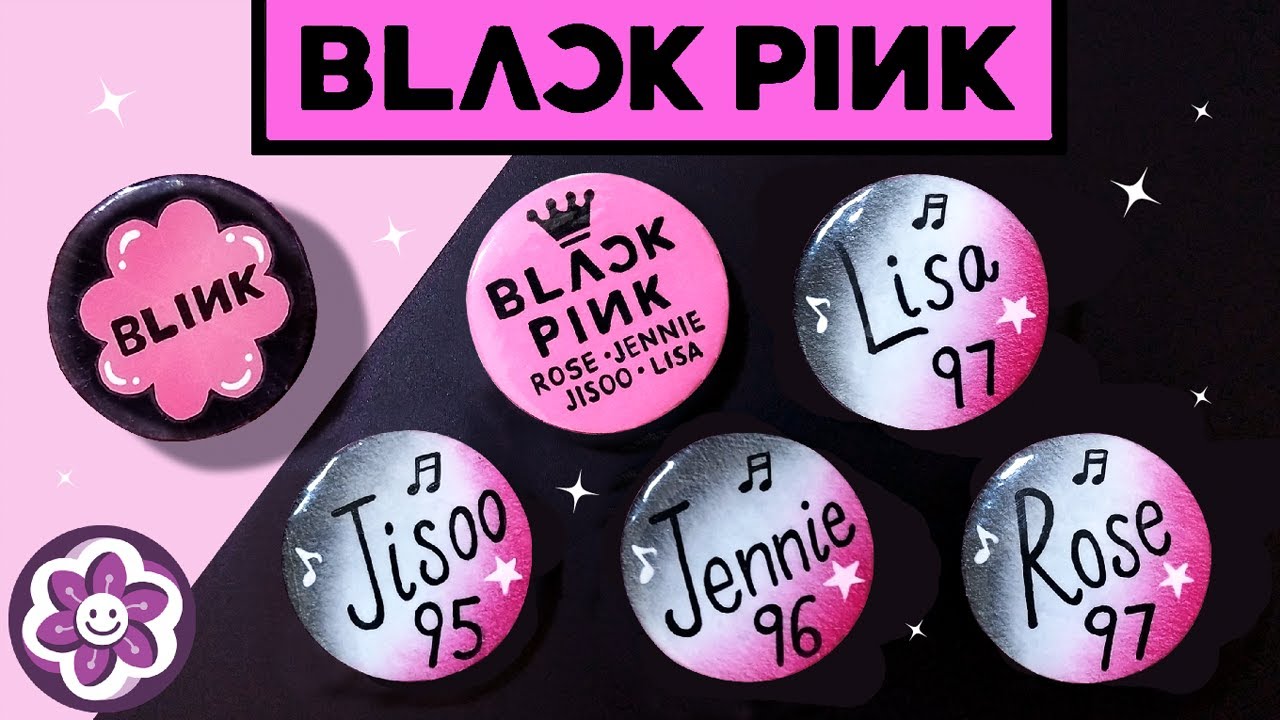 How to make a paper Blackpink Badge | DIY Blackpink Crafts | DIY Blackpink Badge from Paper | 블랙핑크뱃지