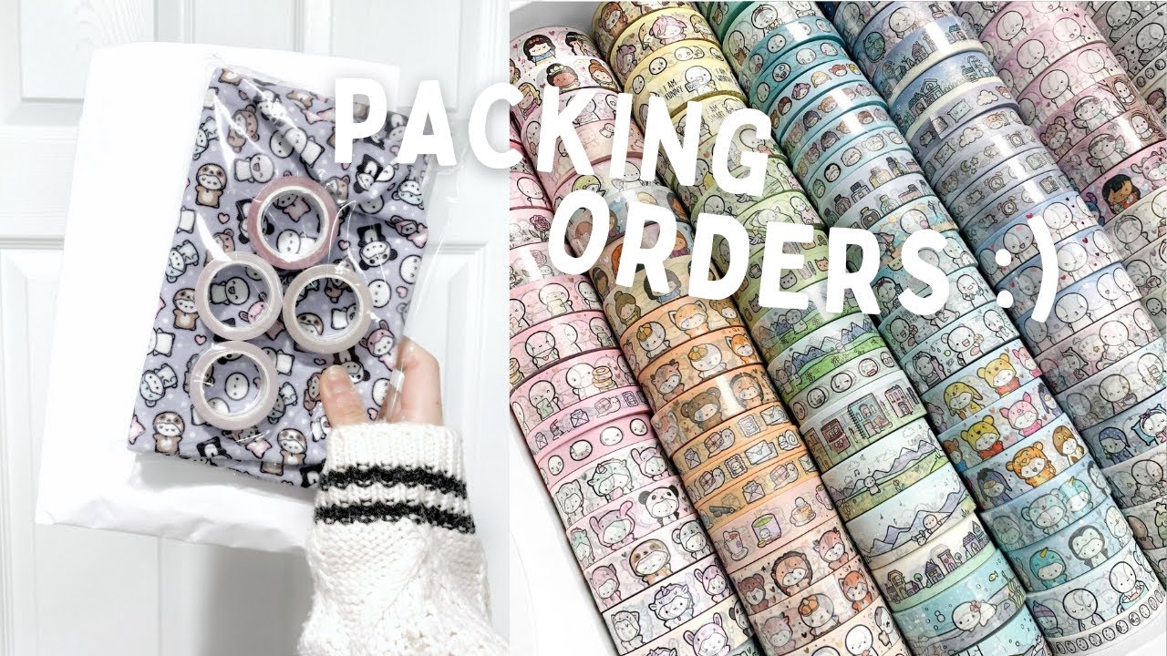 Packing Orders For My Stationery Business | 05 Work With Me (no music, no talking, asmr)