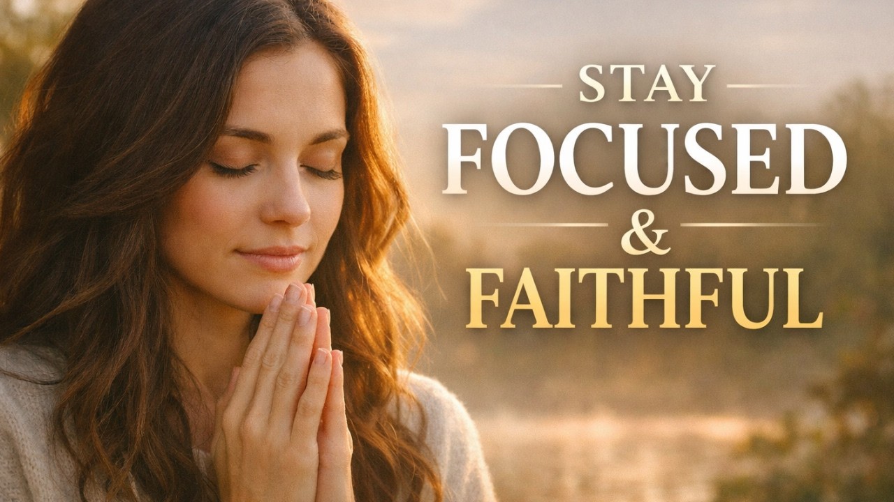 A Prayer to Stay Focused and Faithful Today | Morning Prayer for a Distracted Mind