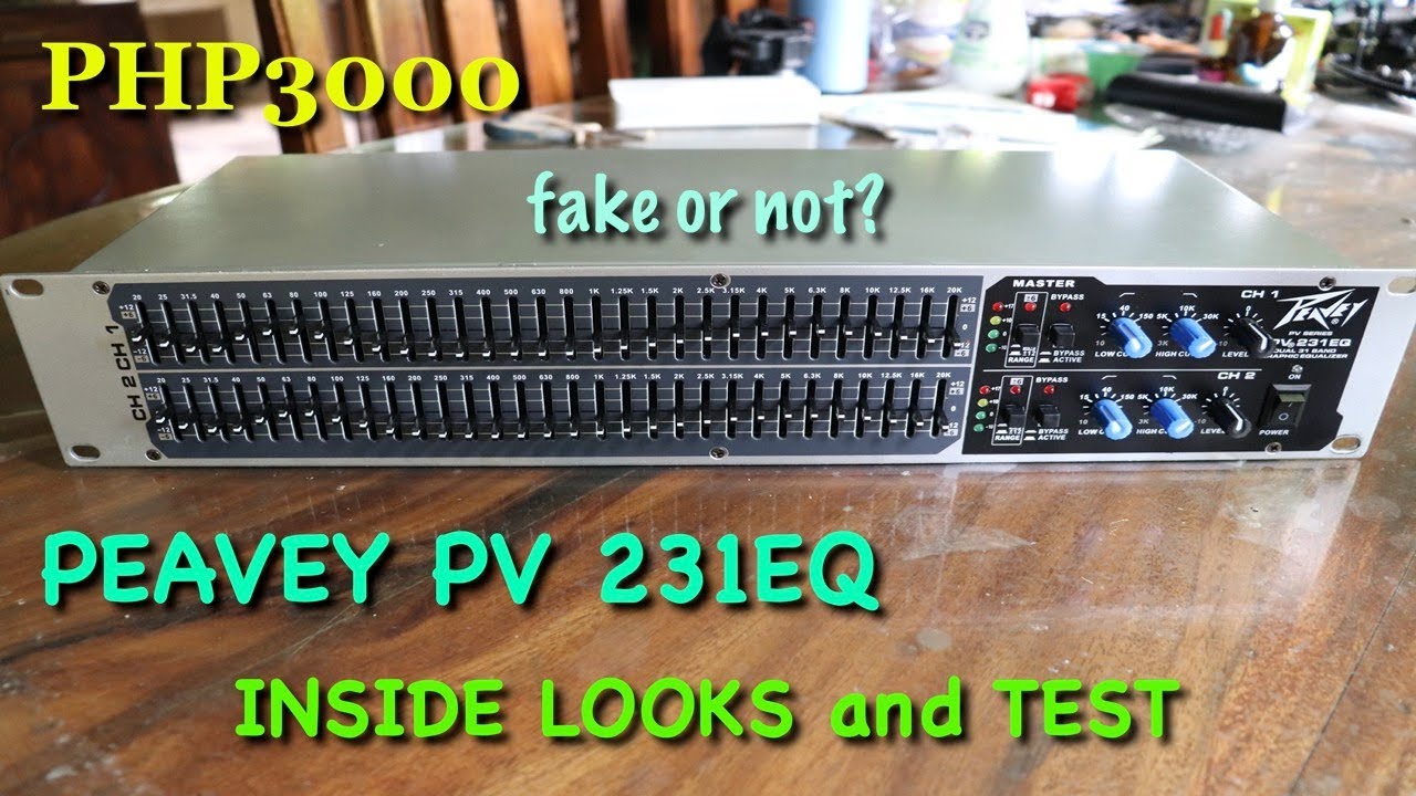 PEAVEY PV 321EQ sound test and inside view. Fake or Not?