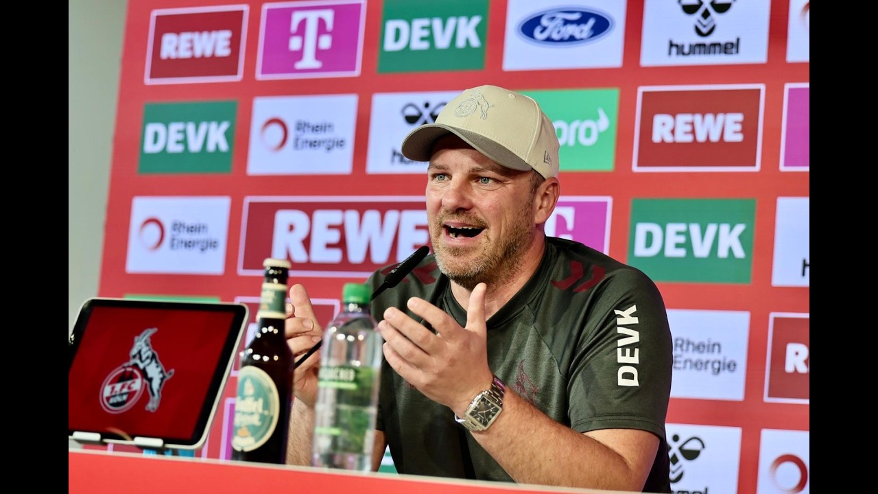 Pressekonferenz des 1. FC Köln vor dem Spiel gegen die TSG Hoffenheim.