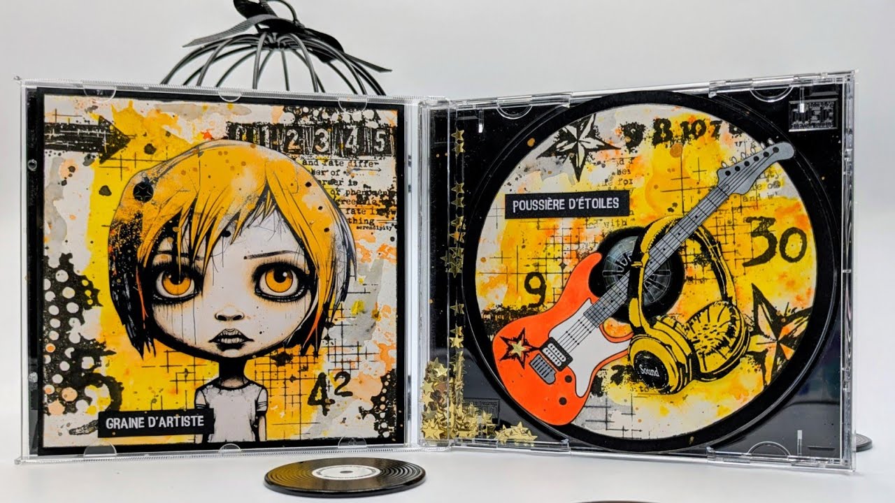 On scrap une boite CD (partie 2) avec @LemonCreationART