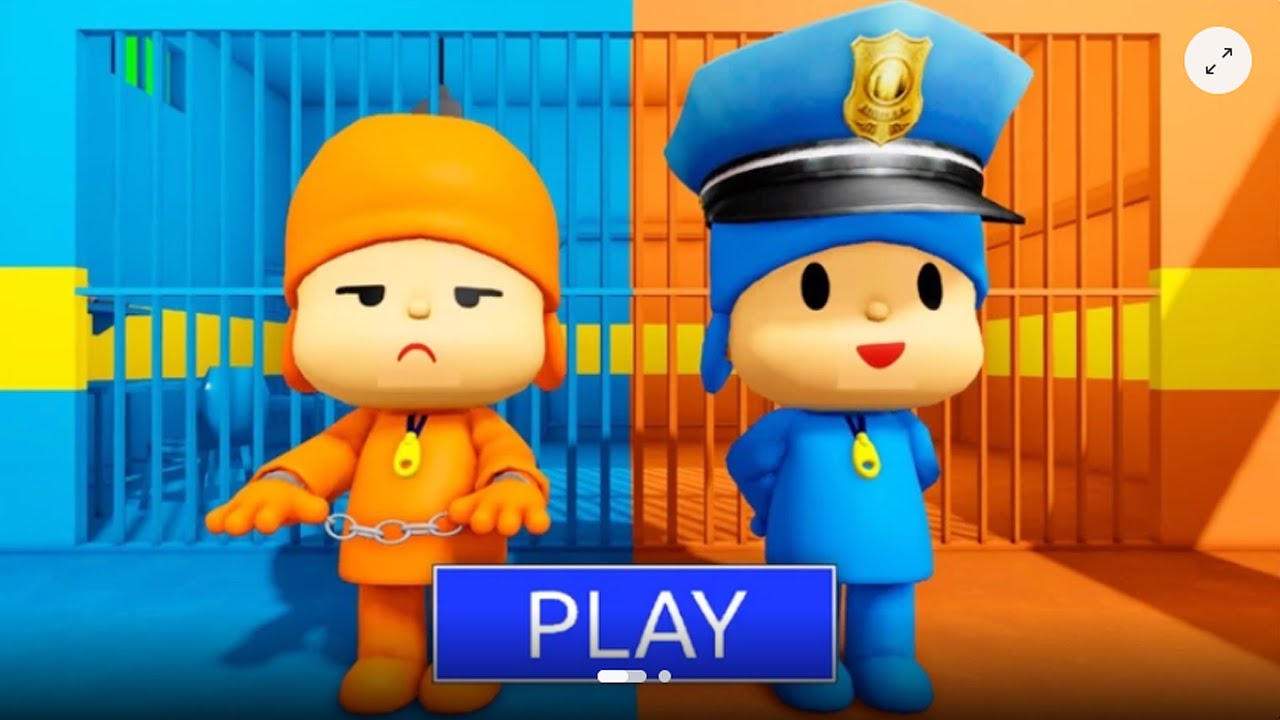 POCOYO PRISONER VS POLICE PRISON RUN! (Obby)