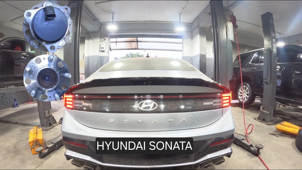 замена подшипника задней ступицы ... hyundai sonata 2020-2025 (крутящий момент) 8-го поколения