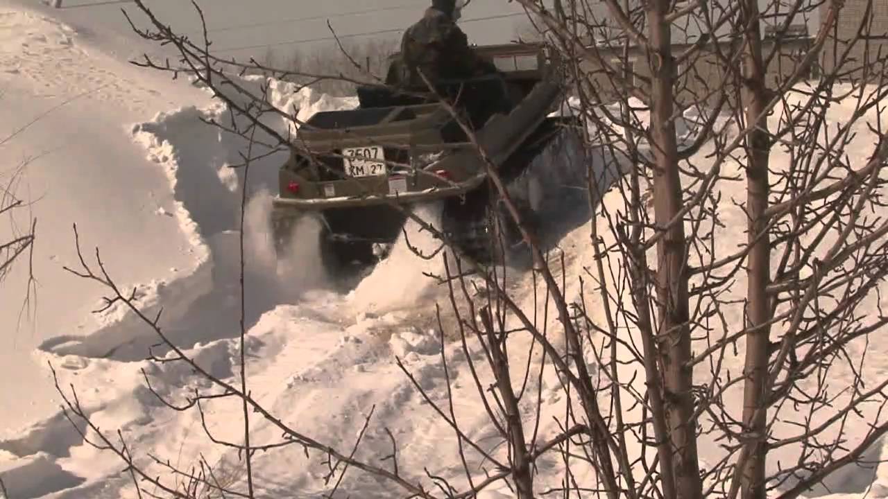 Вездеход Макс 4 (США), зимний тест драйв.