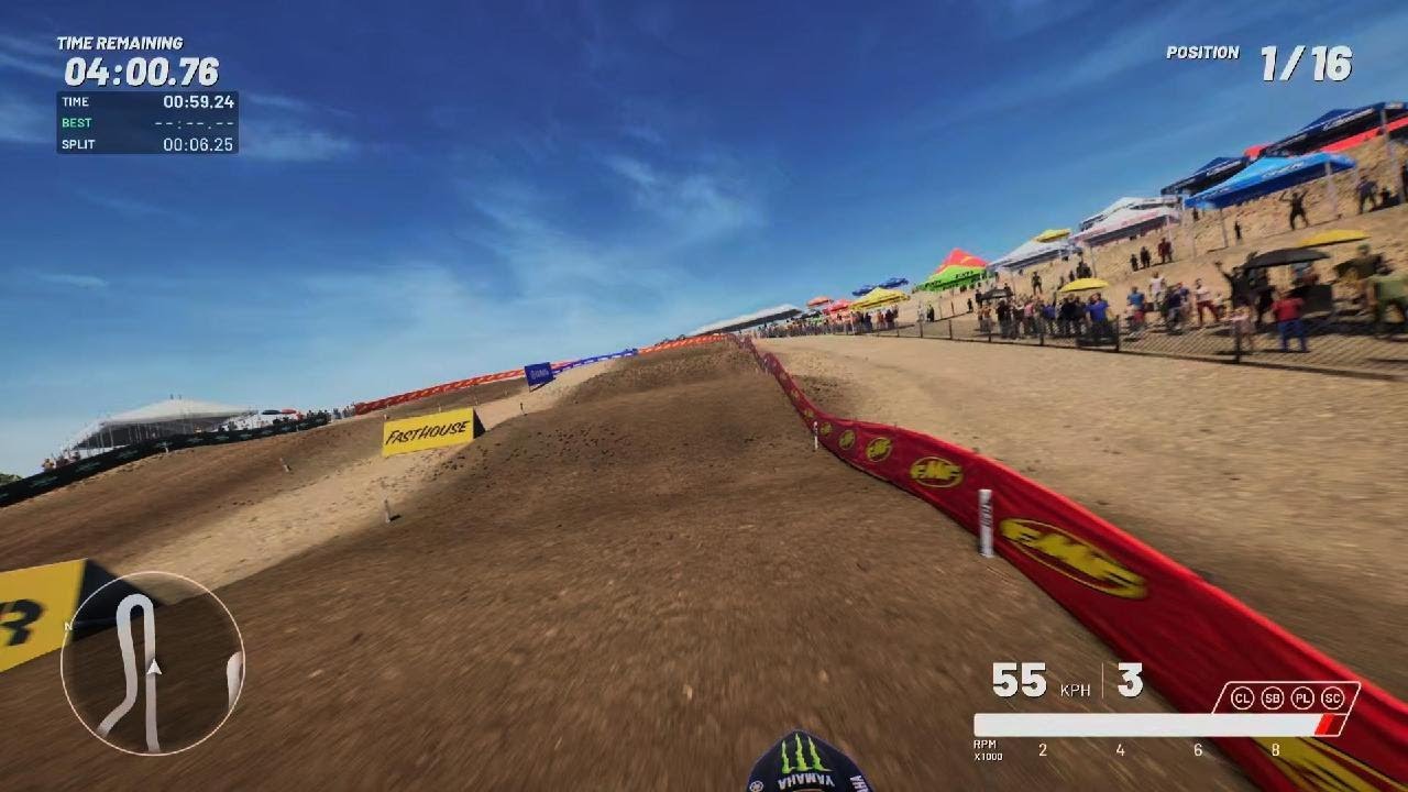 MX vs ATV Legends riding a Yz125 in the 250 class