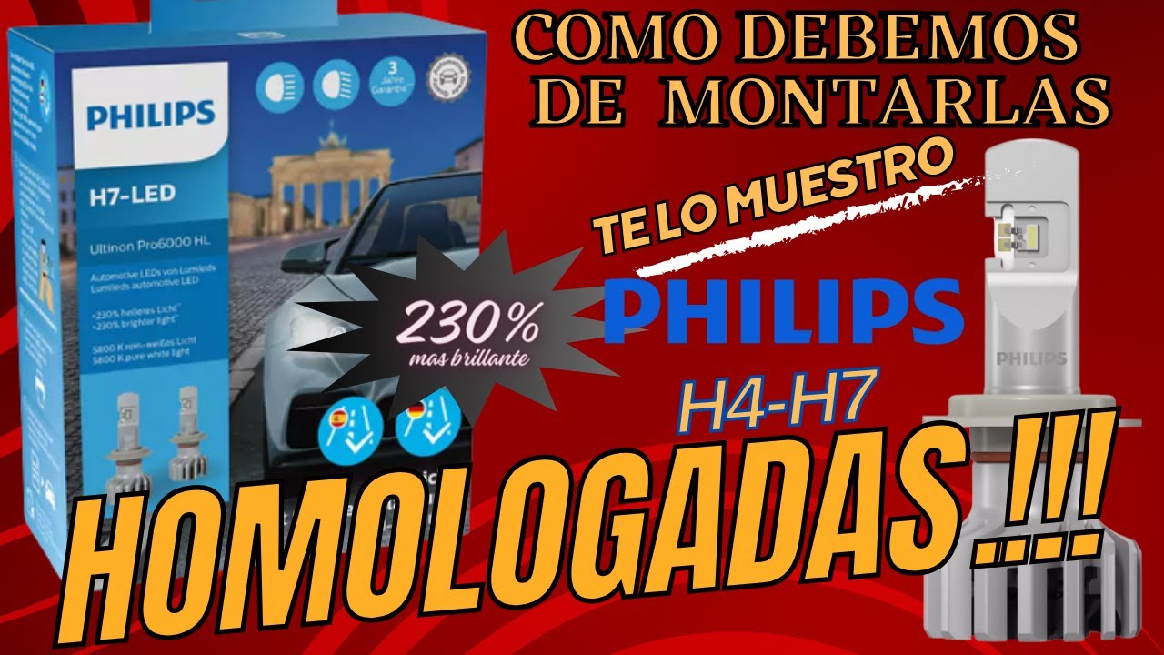 💪Led Philips Homologadas y con certificado ITV💪
