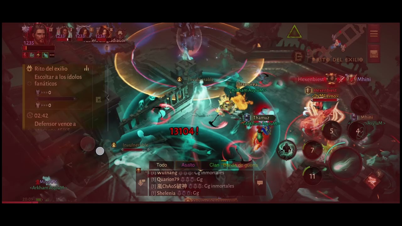 RITO DEL EXILIO ARKHAM VS INMORTALES 04-01-2026