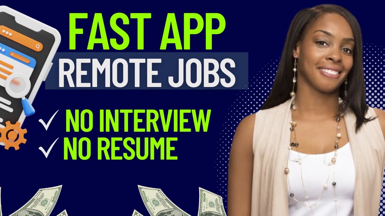 🔥4 FAST APPLICATION REMOTE JOBS! NO INTERVIEW NO RESUME WORK FROM HOME JOBS HIRING NOW
