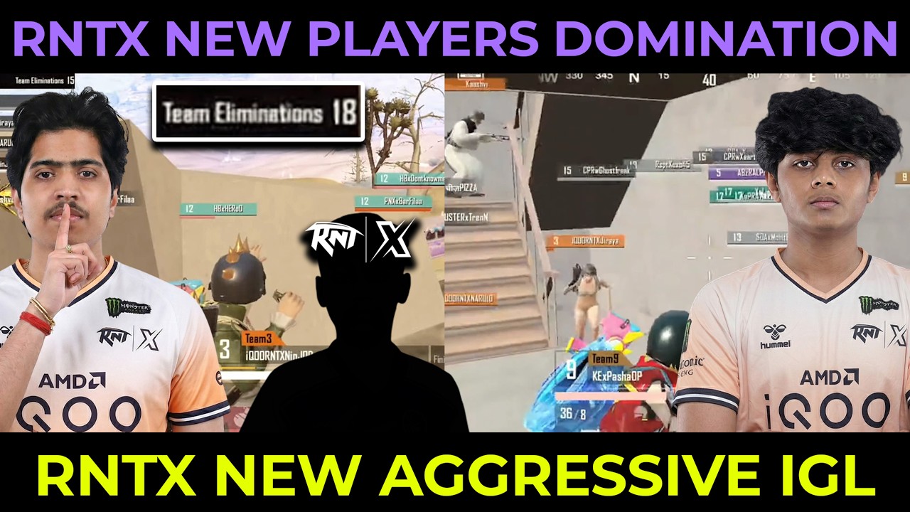 RNTX New Players Domination💀 NinjaJOD IGL & Proton on FIRE🥵 | RNTX Lineup Match Highlights