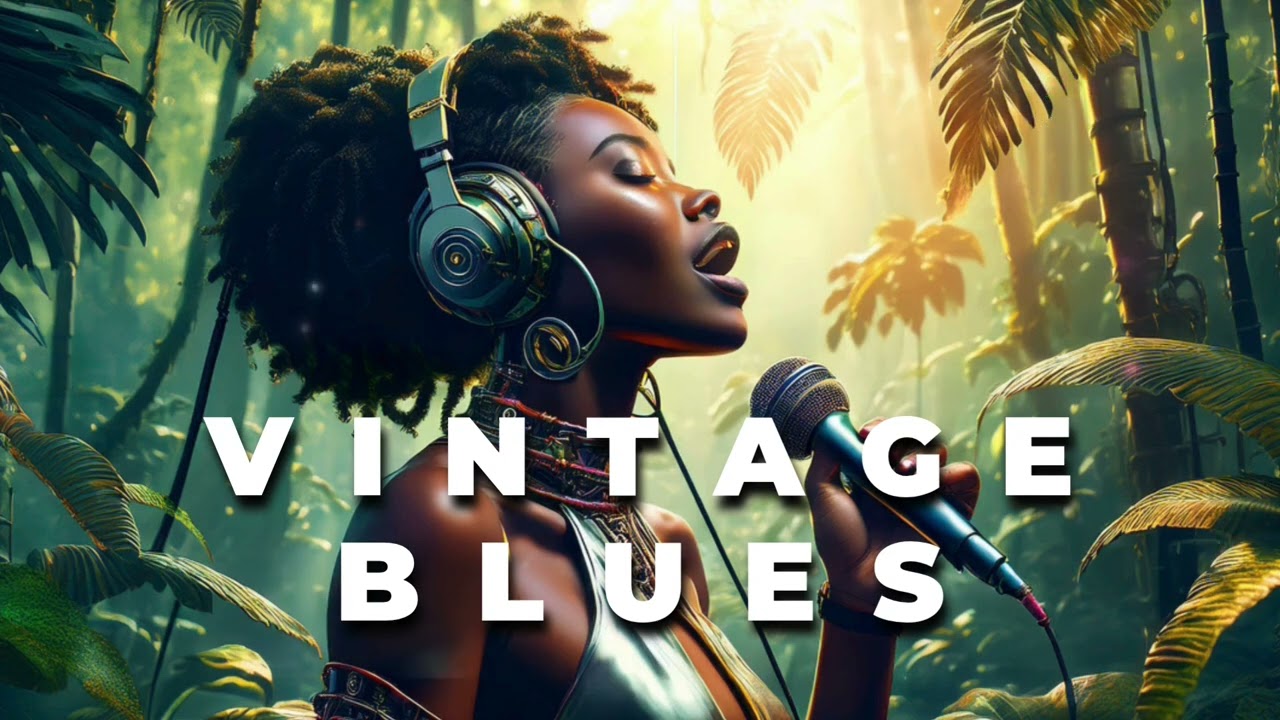 #7 Vintage Blues Music [🎙Raw Soulful Vocals ] Relaxing Night Escape l Retro Classics Style
