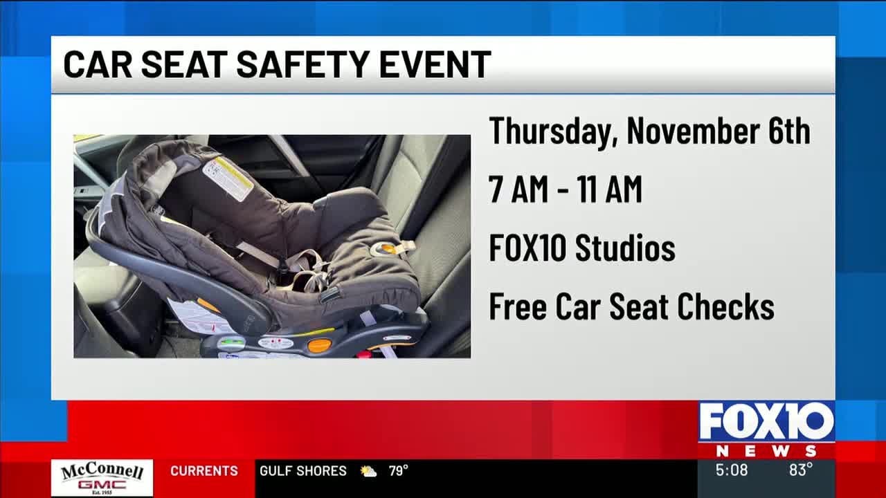 FOX10 to host free car seat safety check Nov. 6