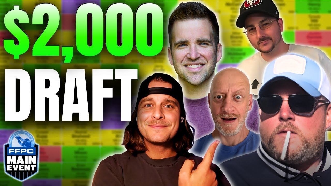 We Drafted a $2,000 Fantasy Football Team! (Evan Silva, JJ Zachariason, Rich Hribar & Pat Thorman)