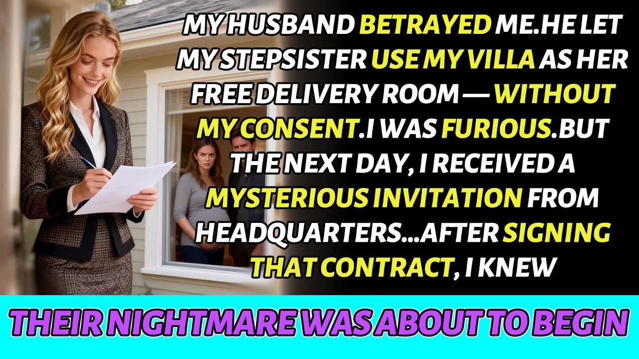 MY HUSBAND CHEATED ON ME FOR MY STEPSISTER—BUT A CONTRACT TURNED THEIR DREAM INTO A NIGHTMARE.