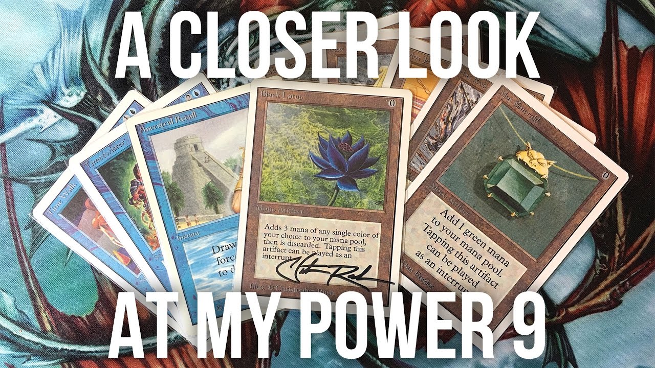 MTG Power 9 - A Closer Look At My Near Mint Set In 4K