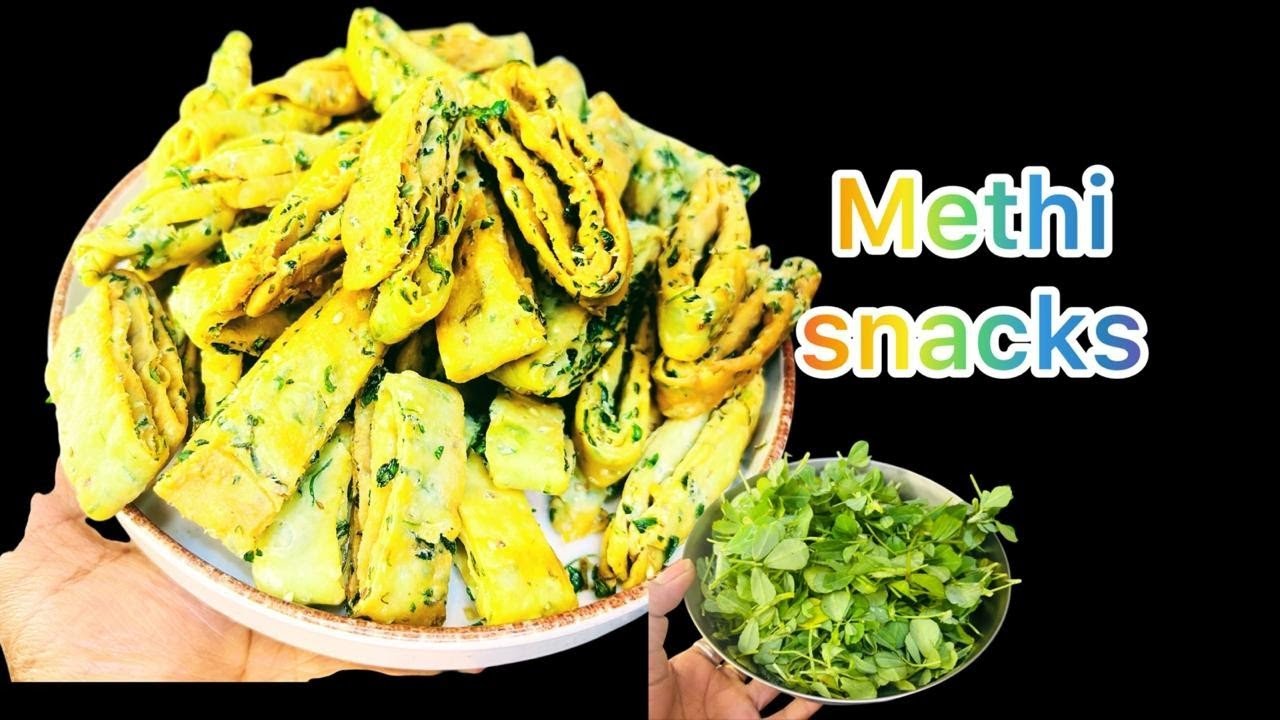 Methi se banaye bahut hi testy snacks 😋||How to make methi mathari #methirecipes 