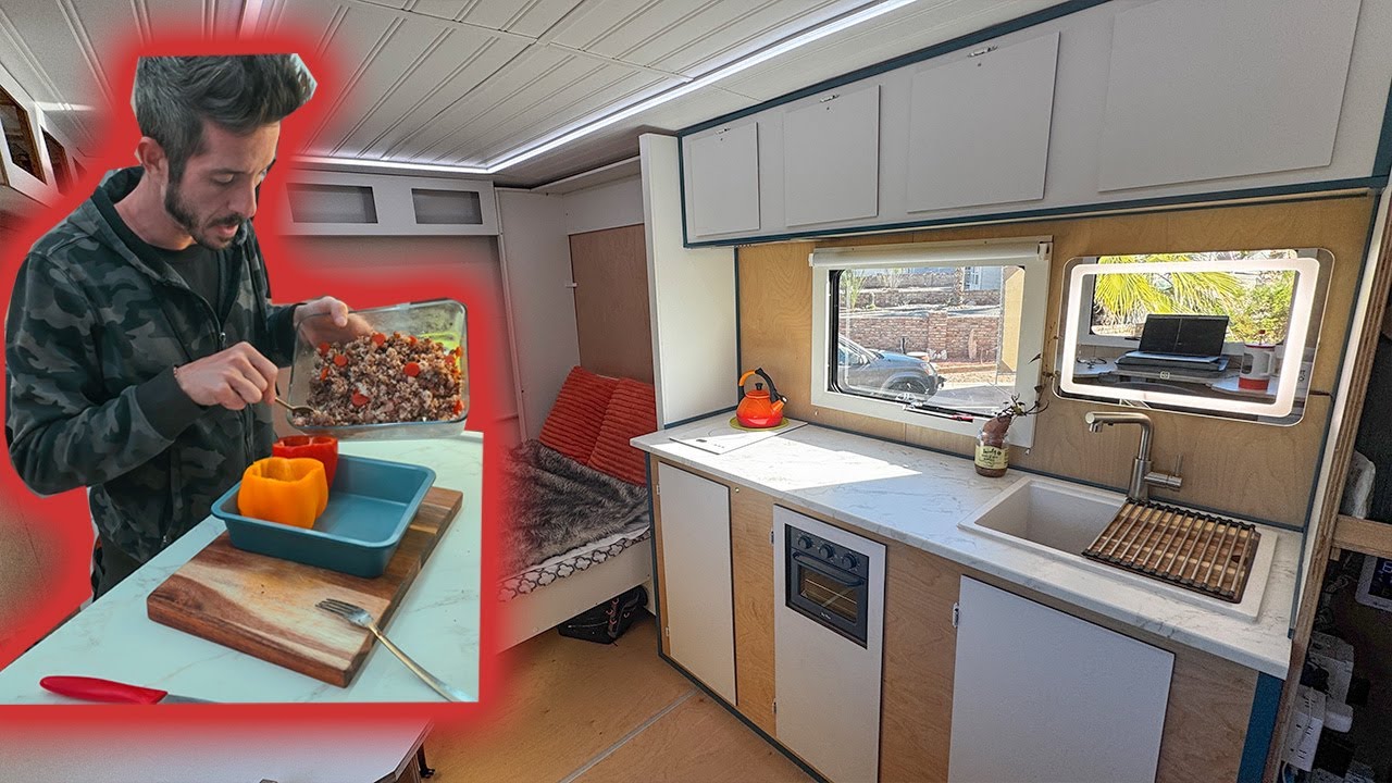 Cooking Stuffed Peppers in my BOX TRUCK with a Wonder Oven