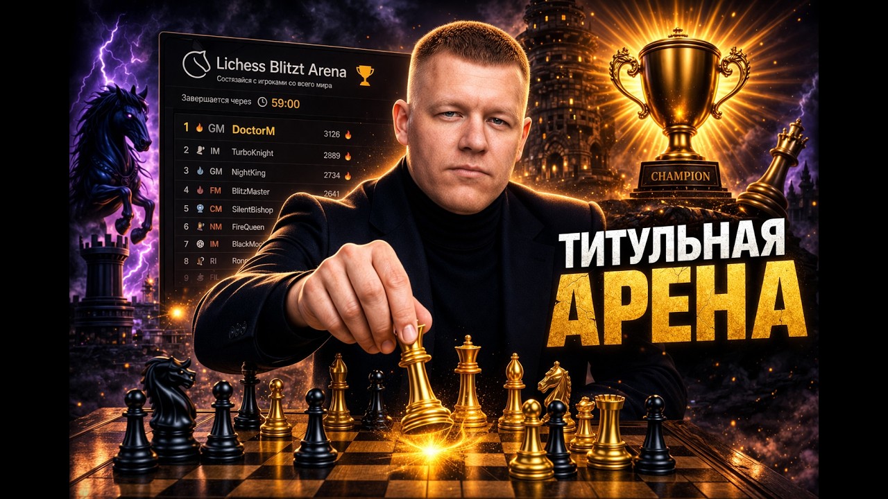 [RU] Blitz Titled Arena 3+0 #shorts #игры #lichess #шортс #pchelkinvkchess на lichess.org