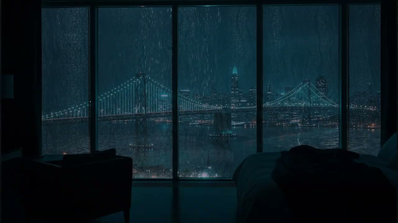 3AM and It’s Still Raining 🌧️ Quiet City Window Ambience for Deep Sleep & Overthinking