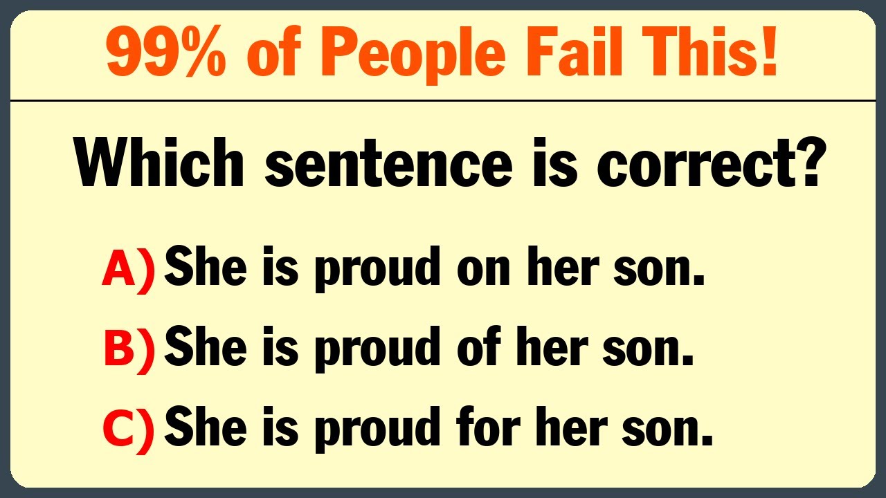 Only 1 in 10 people pass this tricky English grammar quiz! #englishgrammar