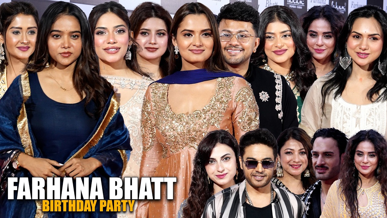 UNCUT - Manisha Rani, Arishfa Khan, Nagma, Neelam Giri, Awez Darbar At Farhana Bhatt Birthday Party